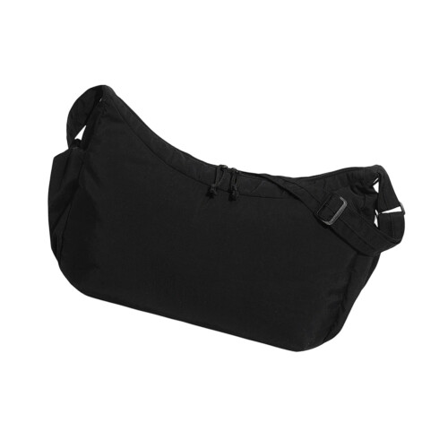 Contemporary Crossbody Bag Lightweight Large Storage-Black