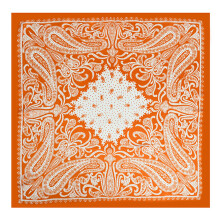 Foulard Bandana pour femmes, foulard carré doux-Type1pe B orangé