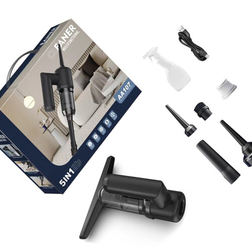 Electric Handheld Vacuum Cleaner Fast Drying Detachable-Black