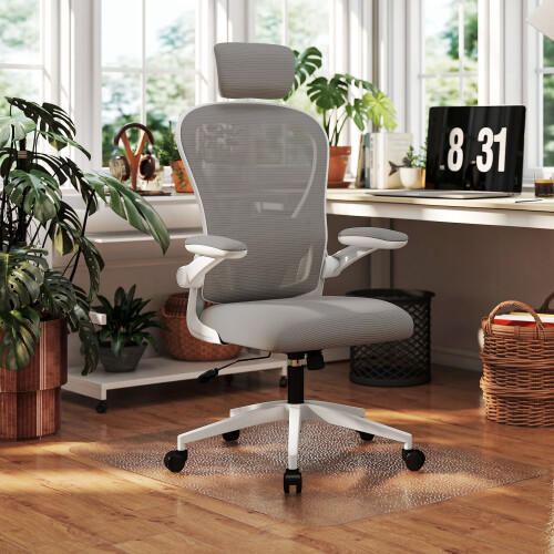 Homcom Conjunto de Oficina Gris 58 x 63 x 125 cm 1