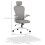 Homcom Conjunto de Oficina Gris 58 x 63 x 125 cm 3
