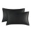 Any Season Use Satins Pillowcase Adjusts To Temperature-Black B 1
