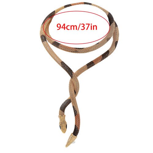 Chaîne de corps Styles serpent rétro en alliage,-imprimé léopard 2