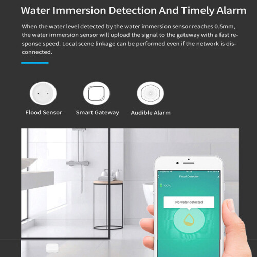 Water Level Detector Zigbee 3.0 30m CR2450 550mAh 2