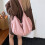 Modern Crossbody Bag Ample Storage Space Breathable Fabric-Red 3