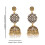 Boucles d'oreilles bohème élégantes en strass,-Rond blanc 3