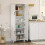 Homcom Alacena de Cocina Blanco 60 x 30 x 171 cm 2