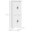 Homcom Alacena de Cocina Blanco 60 x 30 x 171 cm 3
