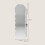 Homcom Armario Joyero Blanco 42 x 10.5 x 108 cm 2