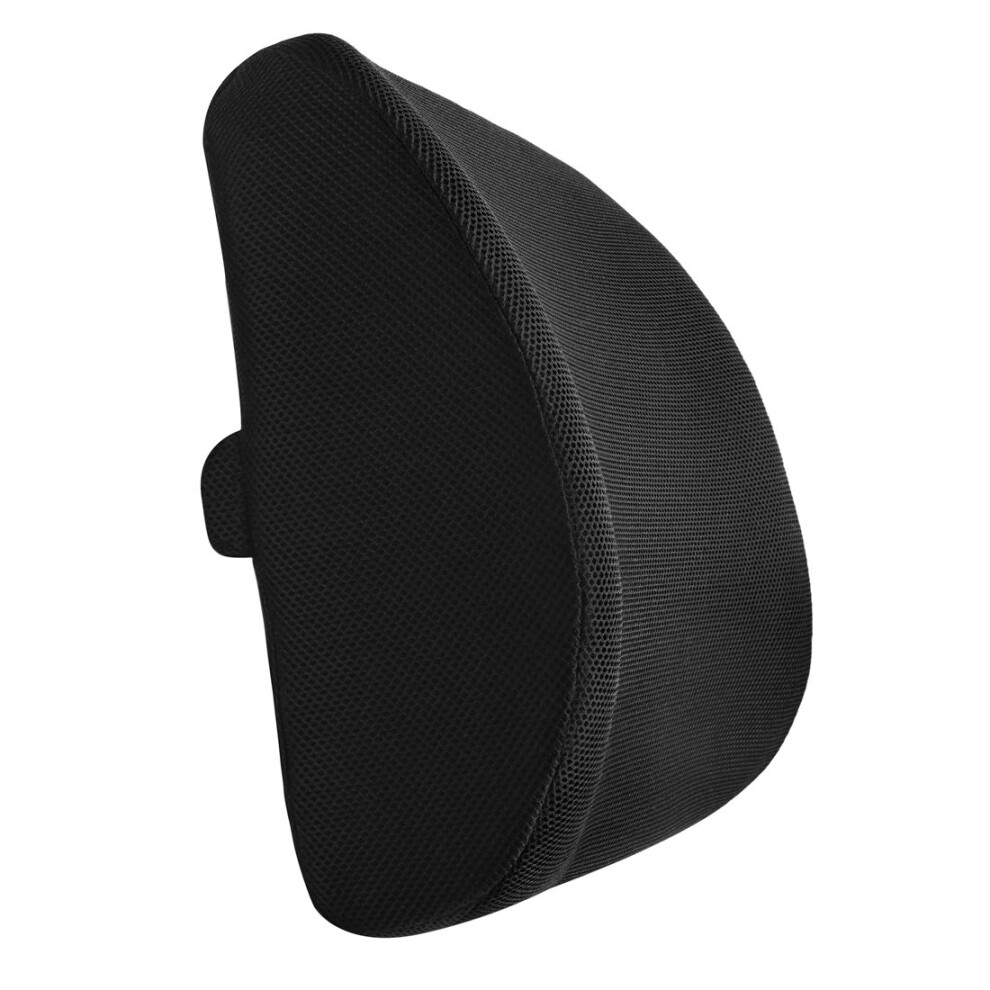 Lumbar Support Pillow for Office Chair with Memory Foam Back Cushion, Ergonomic Dual Strap Design for Posture and Pain Relief