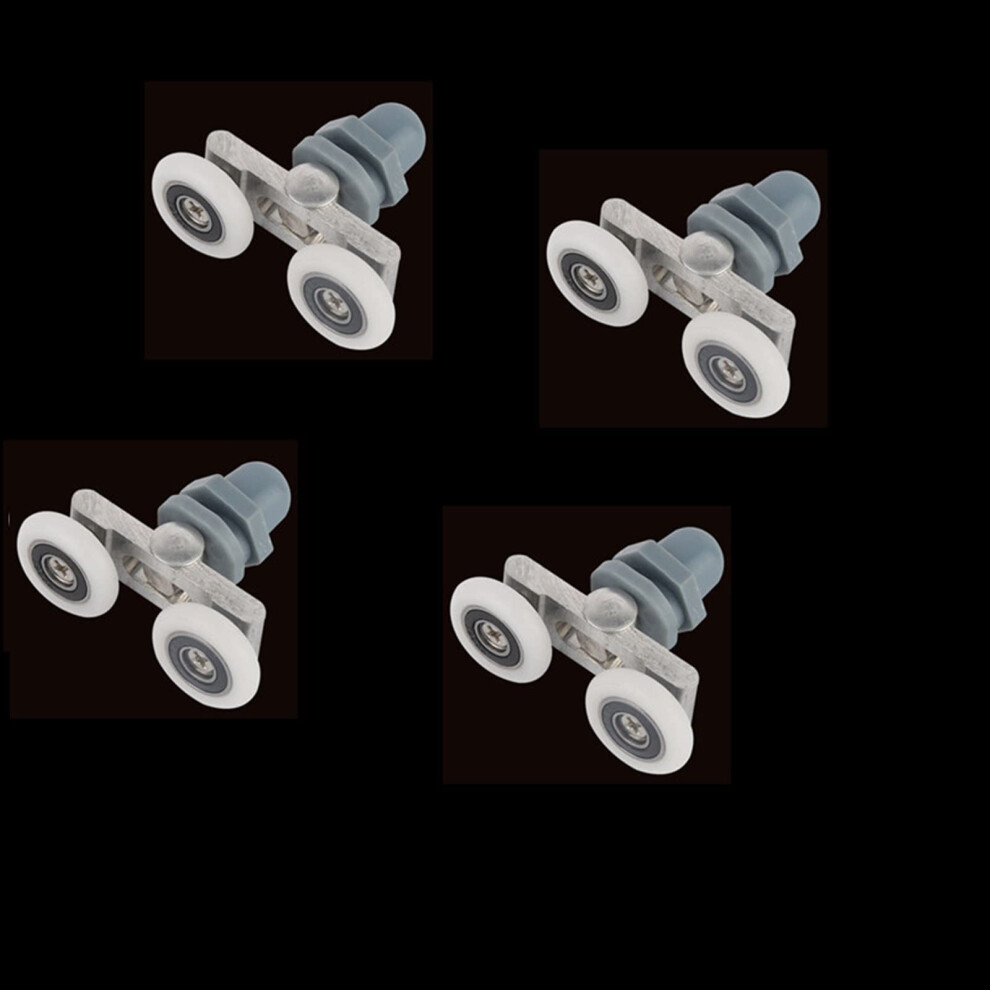 25Mm Shower Door Rollers Replacement Set, Adjustable Double Sliding Glass Wheels With Smooth Motion 9351714721769