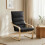 Homcom Sillón de Salón Negro 67 x 83 x 105 cm 2
