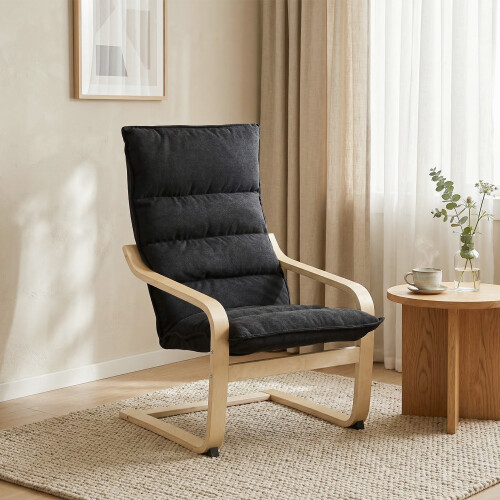 Homcom Sillón de Salón Negro 67 x 83 x 105 cm 1