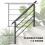 Outsunny Barandilla de Escalera Negro 131 x 5 x 98 cm 4