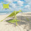 Outsunny Toldo de Playa Verde 208 x 200 x 200 cm 3