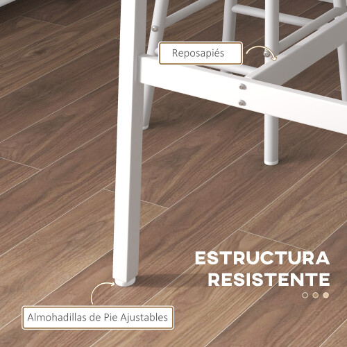 Homcom Conjunto de Bar Blanco 105 x 40 x 90 cm 1