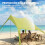 Outsunny Toldo de Playa Verde 208 x 200 x 200 cm 4
