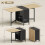 Homcom Mesa Plegable Comedor Marrón 169 x 60 x 75 cm 2