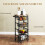 Homcom Carrito de Cocina Marrón 49.5 x 31 x 91 cm 4