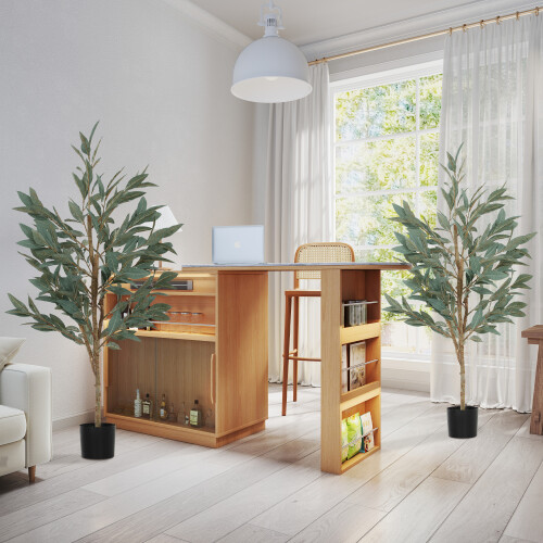 Homcom Plantas Artificiale Verde 15 x 15 x 150 cm 1