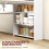 Homcom Mesa Plegable Comedor Blanco 78.5 x 91 x 93 cm 5