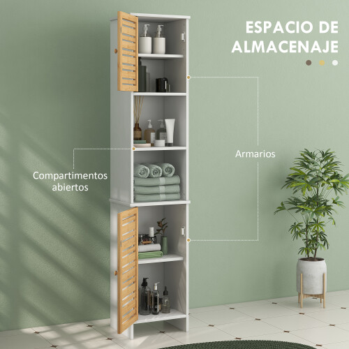 Homcom Conjunto de Baño Blanco 35 x 30 x 170 cm 1