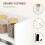 Homcom Mesa Plegable Comedor Blanco 78.5 x 91 x 93 cm 6