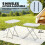 Outsunny Mesa de Camping Blanco 75 x 50 x 73.5 cm 6