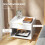 Homcom Mesitas de Noche Blanco 50 x 40 x 47 cm 4