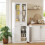 Homcom Alacena de Cocina Blanco 60 x 35 x 180 cm 4