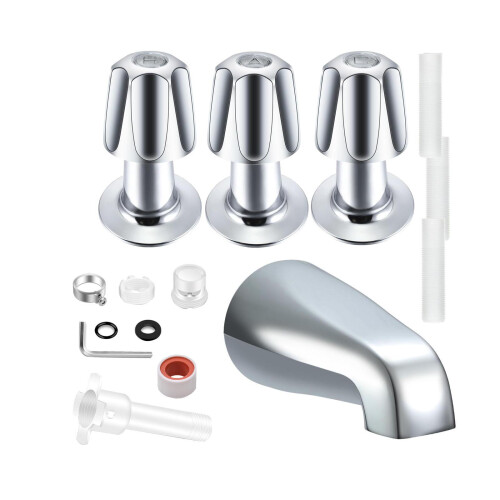 Concealed Bathtub Faucet Downspout With Temperature Control-Y 1
