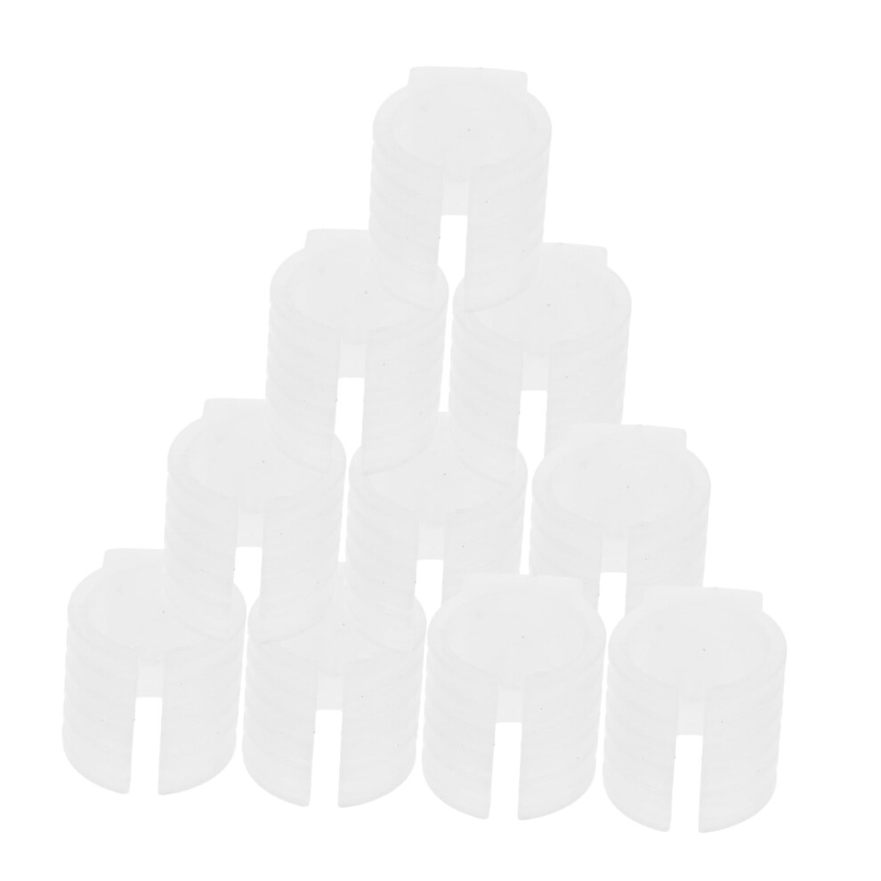 10Pcs U Shaped Chair Leg Protectors Plastic Furniture Floor Protectors For Round Tubes And Hardwood Floors 9092120316193