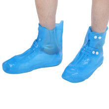 Waterproof Shoe Covers Reusable Rain Overshoes Non Slip Thick Sole for Cycling Hiking Commuting 4243EU