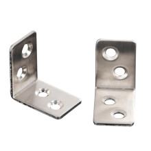 10pcs L Shaped Brackets Heavy Duty Metal Corner Brace for Furniture Desk and Chair
