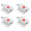 4Pack White Plastic Push Button Cabinet Door Latch, Spring Loaded Quick Release Lock for Drawers and Closets 1