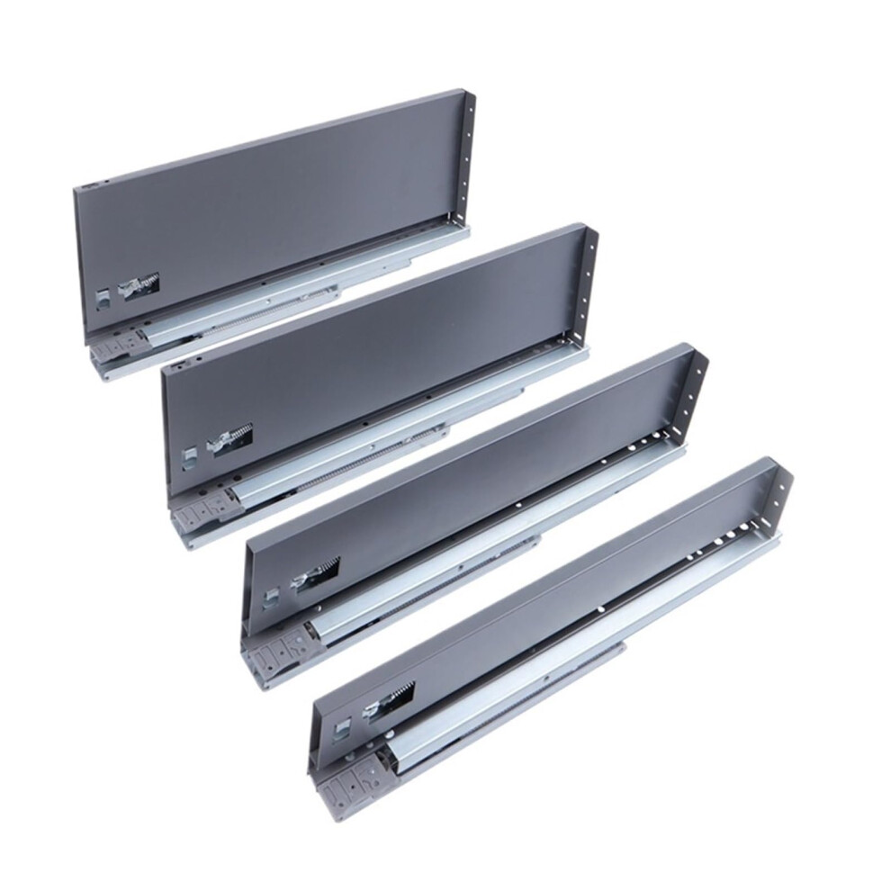 12 Inch Undermount Soft Close Drawer Slides 45Kg Full Extension Concealed Rails For Kitchen Cabinets White 9771547691518