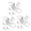 Clock Movement Replacement Kit with Secure Alloy Hanging Hooks for DIY Wall Clocks, 18PCS 1
