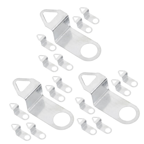 Clock Movement Replacement Kit with Secure Alloy Hanging Hooks for DIY Wall Clocks, 18PCS