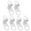 Clock Movement Replacement Kit with Secure Alloy Hanging Hooks for DIY Wall Clocks, 18PCS 3