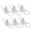 Clock Movement Replacement Kit with Secure Alloy Hanging Hooks for DIY Wall Clocks, 18PCS 5
