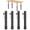 Folding Table Leg Extensions, Steel, Height Adjustable, 44 cm (20 cm) 1