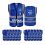 10 Pack Blue Reflective Safety Vest ANSI Class 2 Breathable Mesh with 5 Pockets and Custom 1