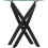 Seconique Sheldon Side Table - Clear Glass/Black 2