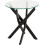 Seconique Sheldon Side Table - Clear Glass/Black 3