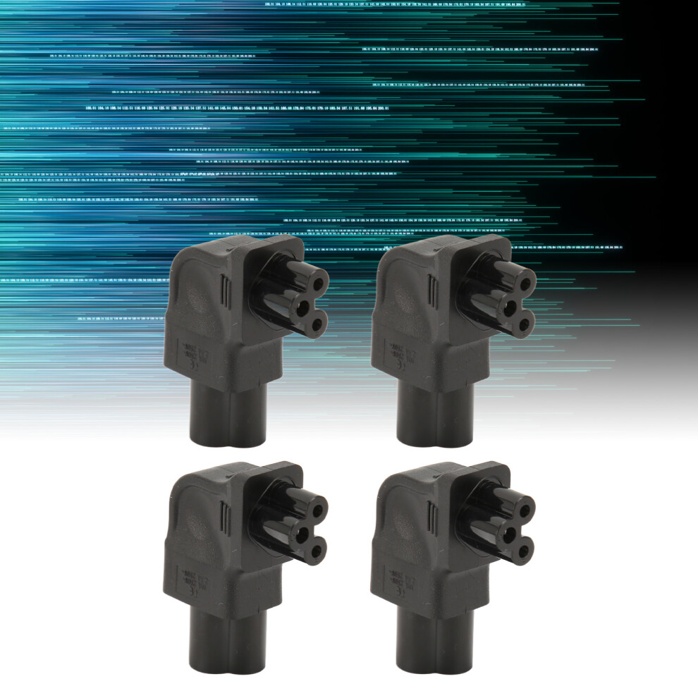 Iec320 C6 To C5 Adapter 90 Left Copper 2500W 4Pcs 7901393498487
