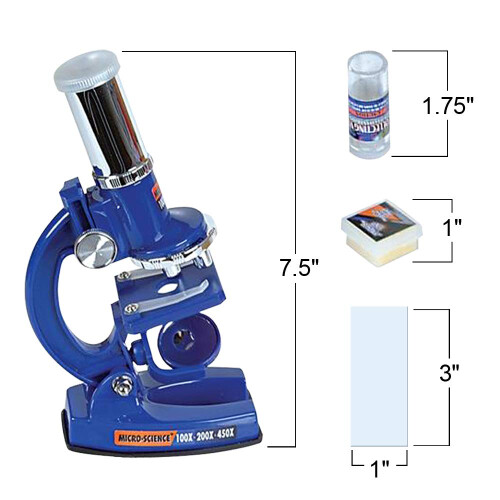 Kids Microscope STEM Science Kit with Slides, Complete Educational Set for Students Exploration 2