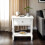 Seconique Stratford 1 Drawer Side Table - White 1