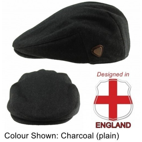 (Dark Blue Herringbone, XXXL) Royal Stallion Wool Flat Cap 1