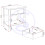 Seconique Stratford 1 Drawer Side Table - White 9