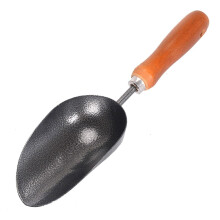 12.6'' Stainless Steel Garden Hand Trowel and Soil Scoop with Ergonomic Wooden Handle for Planting and Potting